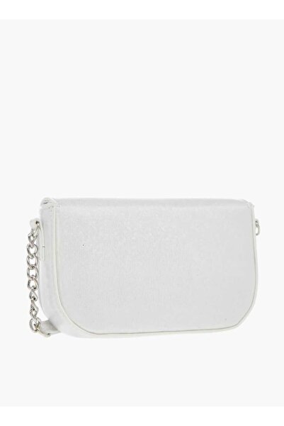 Celeste Celeste Bow Embellished Crossbody Bag with Chain Detail Strap and Flap Closure