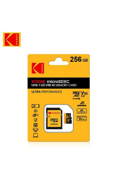 Kodak 256GB Kodak Micro SD Card Memory Card Class 10 32GB 64GB 128GB 256GB U3 4K High Speed Cartao De Memo