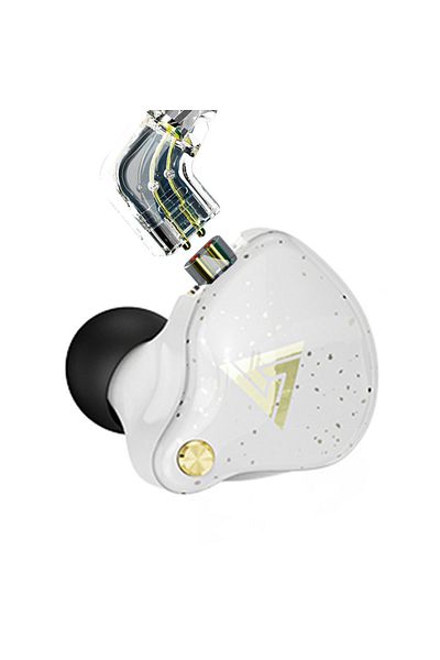 Choice AK6Pro White QKZ Original AK6 Pro EDX Pro In Ear Monitor Sport Noise Cancelling Headset 1DD Dynamic