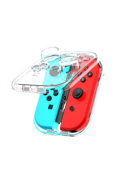 Choice Transparent-Small IINE PC Transparent Storage Box For Nintendo Switch Joy-Con with Carrying Wrist St