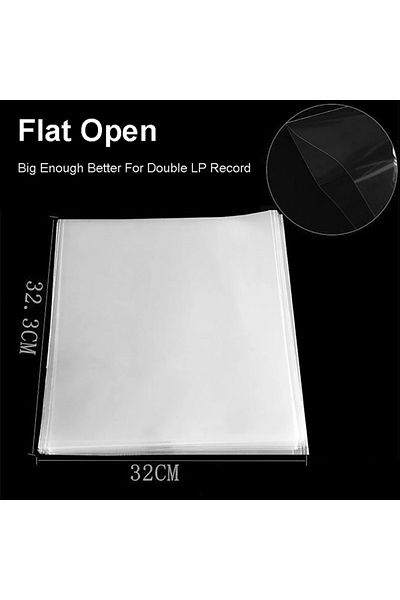 Choice 32x32.3cm 50pcs 50Pcs 12 Inch PE Vinyl Record LP LD Record 7.5" OPP Plastic Bags Anti-static Record