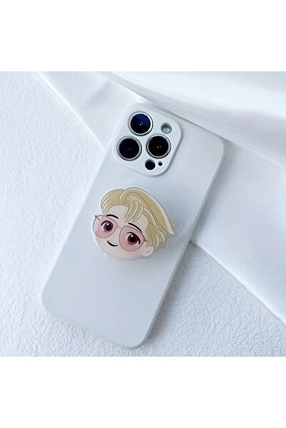 Choice حامل هاتف BT3S الكوري الشهير من مجموعة الفتيان حامل بمقبض من الأكريليك...