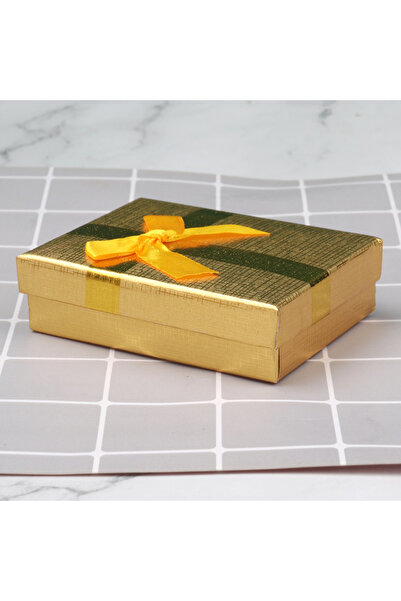 Choice مجموعة مجوهرات من الورق المقوى مكونة من 12 قطعة ذهبية و12 قطعة علبة هد...