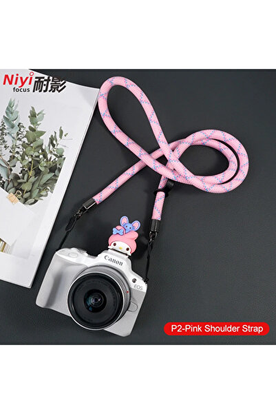 Choice حزام كتف للكاميرا وردي بنمط عالمي مناسب لكاميرات نيكون وباناسونيك وكانون ولايكا وبنتاكس وفوجيفيل