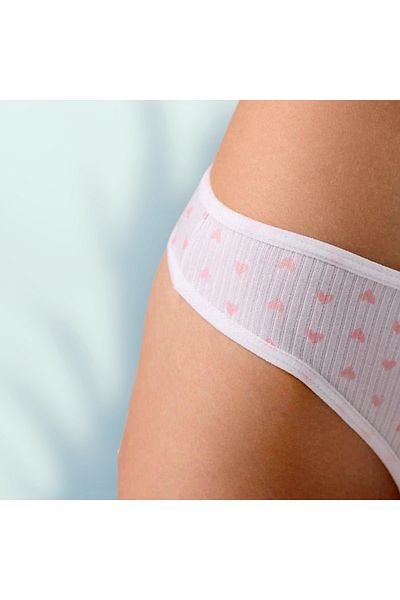 Tatty Underwear Cotton Patterned Camisole Women's 5-Pack Panties