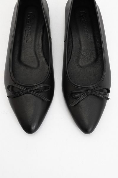 LuviShoes Balerina de damă BRIAR din piele naturală din piele naturală cu vârf ascuțit