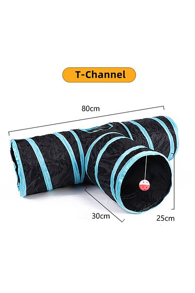Choice T tunnels Cat Tunnel Pet Supplies Cat S T Pass Play Tunnel Foldable Cat Tunnel Cat Toy Breathable Dr