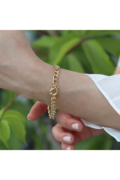 Necati Gün Gurmet Modeli Gold Kaplama Hallow Bileklik