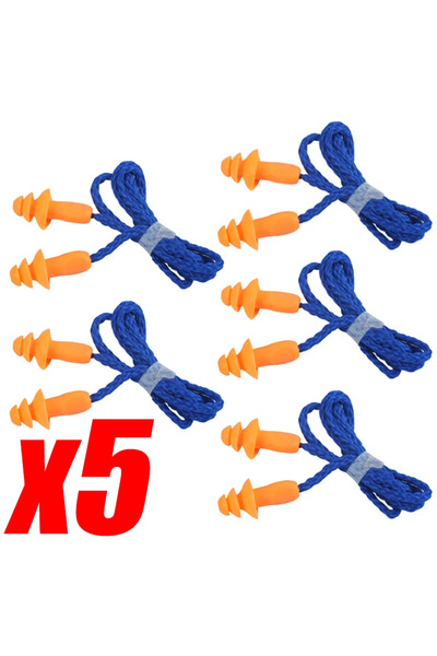 Choice 5 أزواج 1/5/10 أزواج سدادات أذن مضادة للضوضاء من السيليكون سدادات أذن ...