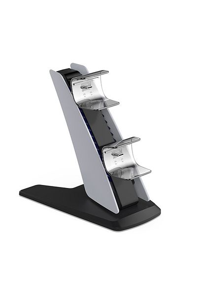ALLOYSEED B For Sony Playstation 5 Fast Charging Dock Cradle For Ps5 Wireless Joystick Dual Fast Charger Dock.