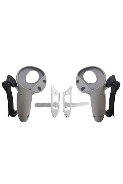 VRKOOBI Gray With Battery Replacement Opening Cover&Knuckle Strap Silicone Protective Controller Case Cover