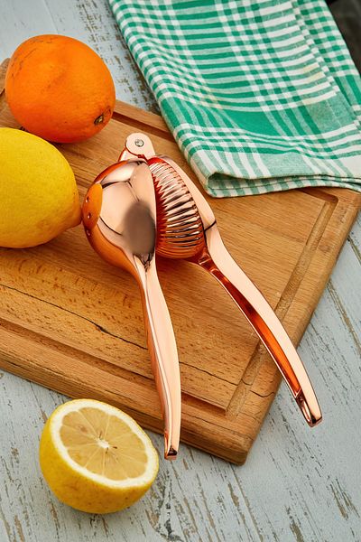 Turkco Rose Gold and Lemon Squeezer - Luxury Citrus Squeezer Finish