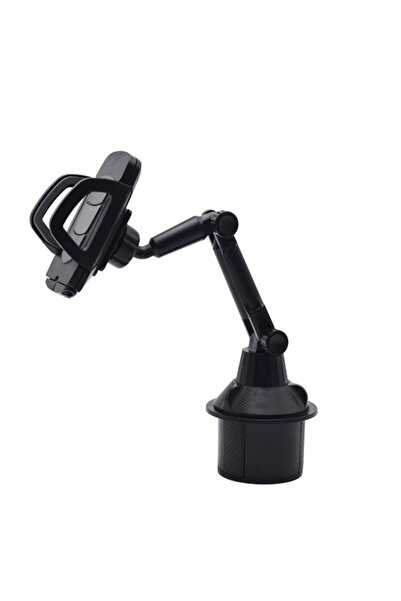 Choice حامل هاتف السيارة باللون الرمادي وحامل أكواب المياه وإكسسوارات السيارة الداخلية ومضاد للانزلاق وأنبوب طويل قابل للتعديل