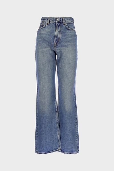 CROSS JEANS Diana Light Blue High Waist Zip Straight Jeans - C 4517-118