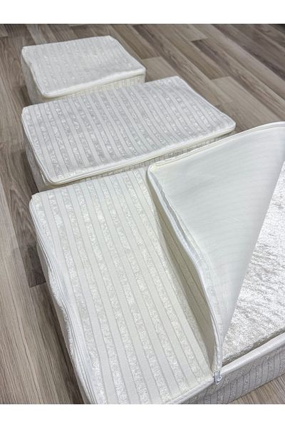 AYHANHOME Striped Velvet Bundle Promise Engagement Purse Dowry Holder Set of 3