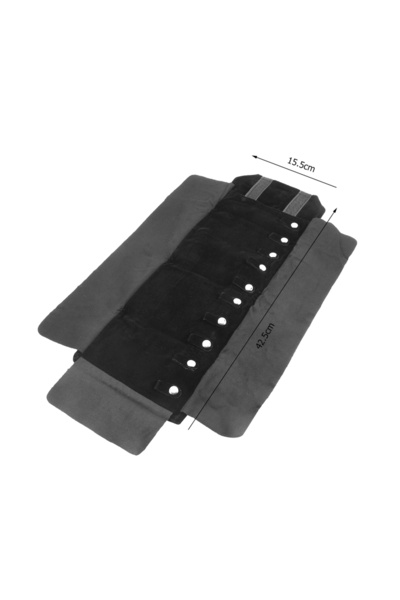 Choice حقيبة تخزين وعرض قلادات المجوهرات الصغيرة باللون الأسود بالكامل، حقيبة...