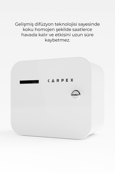 Carpex A1 Eco Geniş Alan Koku Makinesi ve Dark Sapphire A1 Koku Kartuşu 200 ML Seti