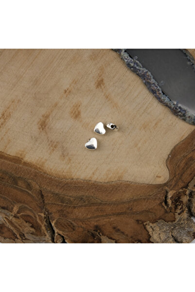 Prestij Boncuk Metalne perle u obliku srca, srebrne boje, 5 komada