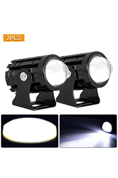 Choice1 2PC White No Switch 2pcs LED Spotlight Headlights explorers Motorcycl...