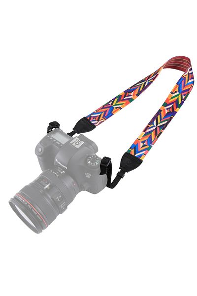 Choice En4493 Style 3 Retro Ethnic Style Camera Shoulder Neck Strap Multi-color Series Pu Leather Vintage A