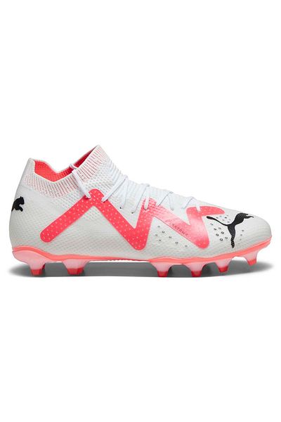 Puma Pantofi de fotbal pentru bărbați Future Match Fg/Ag Turf Floor Cleats Alb