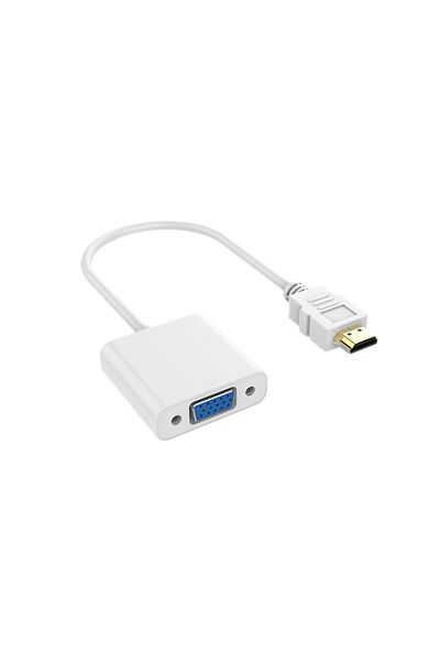 Choice WHITE HD 1080P HDTV-Compatible To VGA Cable Converter HDTV Male to VGA Female Converter Adapter for