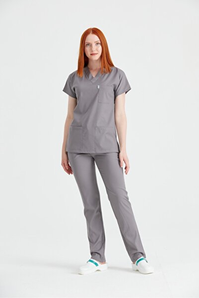 DRMOON مجموعة زي الطبيب والممرضة الفاخرة المصنوعة من الليكرا من Greys