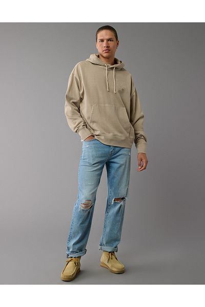 AMERICAN EAGLE AE Logo Graphic Pullover Hoodie