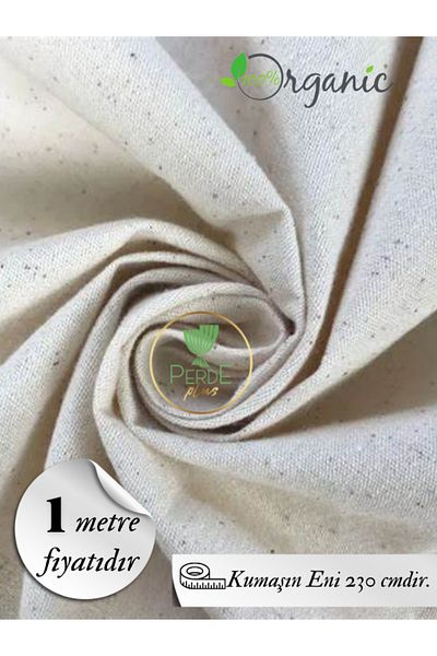 Perdeplus Cotton, Washed Buldan Linen Fabric 1 Meter / Width 230 cm
