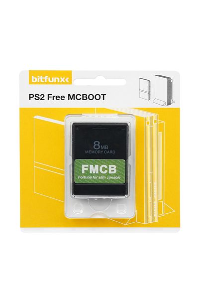 Choice 8MB Bitfunx Fortuna FMCB Free McBoot Memory Card for Sony Playstation2 PS2 Slim Game Console