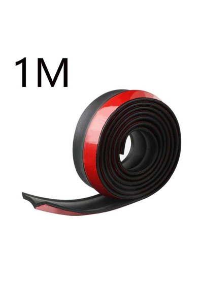 Choice 1M Car Front Bumper Lip Splitter Spoiler Rubber Skirt Protector Body Trim Bumper Lip Strip Car Side