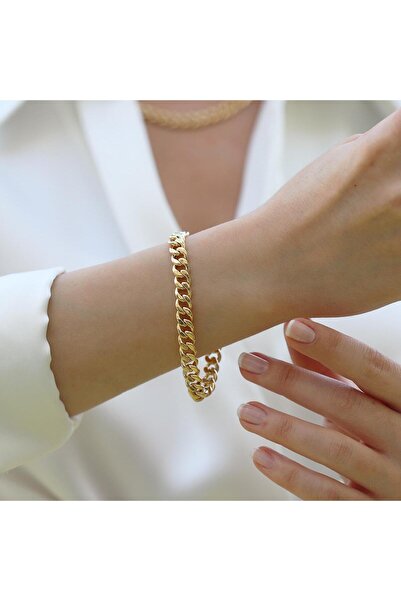 Necati Gün Gurmet Hallow Gold Kaplama Gümüş Bileklik