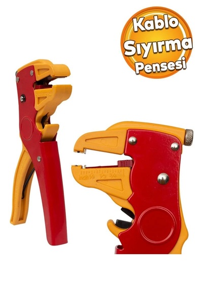 Derwell 0.2-6mm Kablo Tel Soyucu Kablo Soyma Pensesi Kablo Sıyırıcı Crimper Sıyırma Kesici Pense
