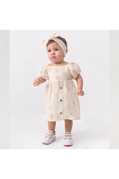 DIDuStore Girl's 6-9-12-18 Months Daisy Patterned Dress