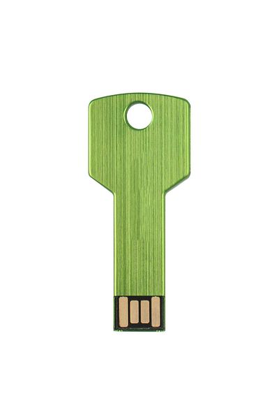 JASTER 64GB green High-capacity Metal Key Shape USB Flash Drive 64GB Black Pen Drives Silver Stick Real Cap