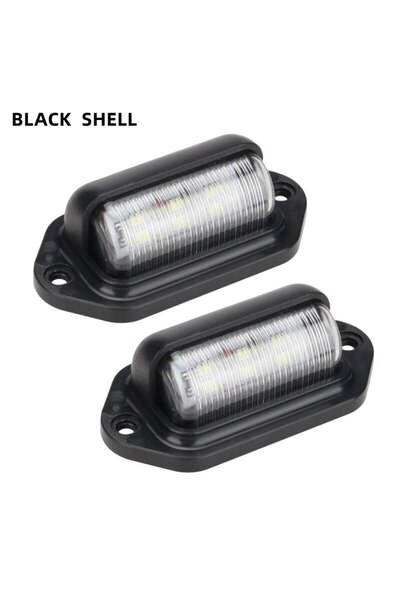 Choice black shell 2pcs Truck Side Marker Lights 6 LED Bulbs 12V 24V For SUV ...