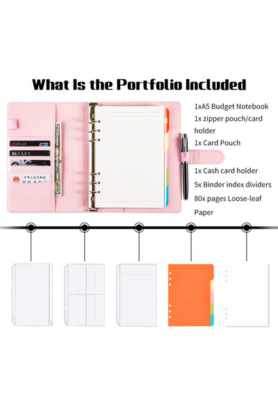 Coliky مجموعة A5 وردية اللون، تحتوي على 80 ورقة داخلية مسطرة، غلاف دفتر ملاحظات من الجلد الصناعي، دفتر يوميات، مفكرة، مخطط، دفتر يوميات، مفكرة تخطيط