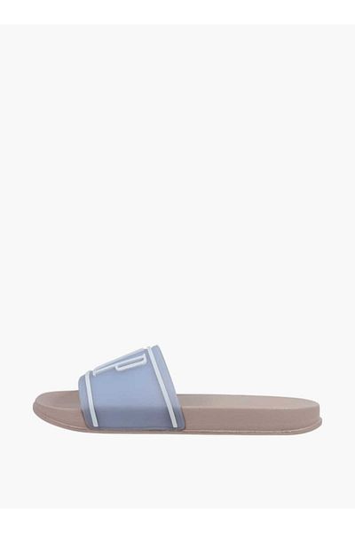 GAP شبشب شاطئ سهل الارتداء مزين بشعار منقوش للنساء - AUSTIN II