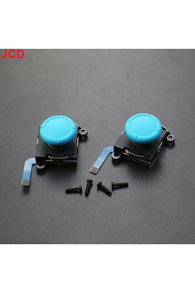 JCD عصا تحكم بديلة JCD زرقاء اللون مكونة من قطعتين لمفتاح تحكم ثلاثي الأبعاد أصلي وعصا تحكم تناظرية ثلاثية الأبعاد لمفتاح إضاءة
