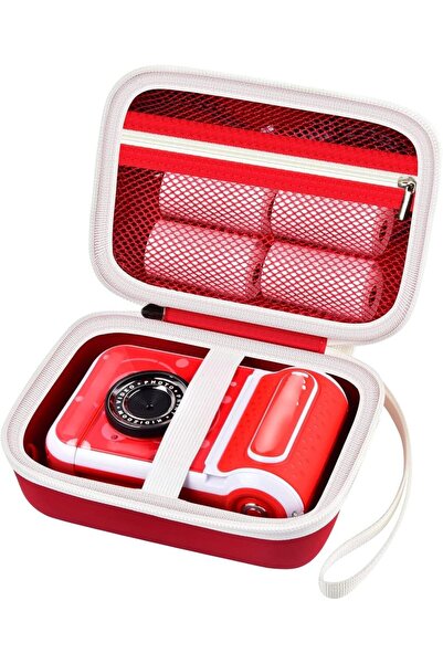 Choice حقيبة كاميرا حمراء للأطفال متوافقة مع كاميرا VTech/KidiZoom PrintCam و...