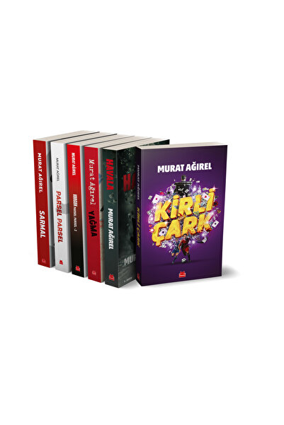 Kırmızı Kedi Yayınları Murat Ağırel Seti 6 Kitap Seti Havala Kirli Çark Yağma Parsel Parsel Vurgun 2 Sarmal.