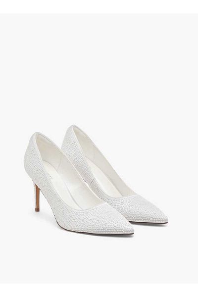 Celeste Women's Embellished Slip-On Pumps with Stiletto Heels