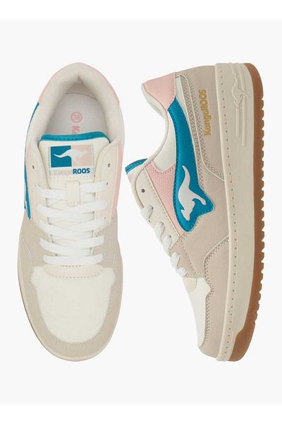Kangaroos Women's Panelled Sports Shoes with Lace-Up Closure