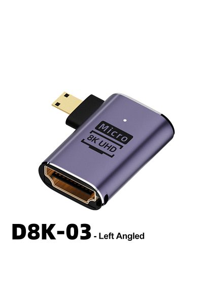 Choice Type 10 HDMI-Compatible Adapter 90 270 Degree Right Angle Male to Female Converter 8K HD Connector M