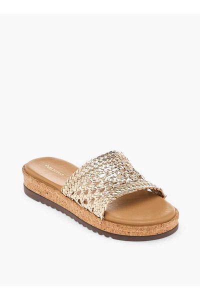 Paprika Paprika Braid Textured Slip-On Sandals
