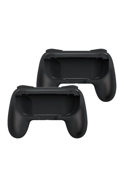 Choice مجموعة من 2 مقبض من DATA FROG باللون الأسود لحامل Joycon المريح لـ JoyCon المتوافق مع Nintendo Swit