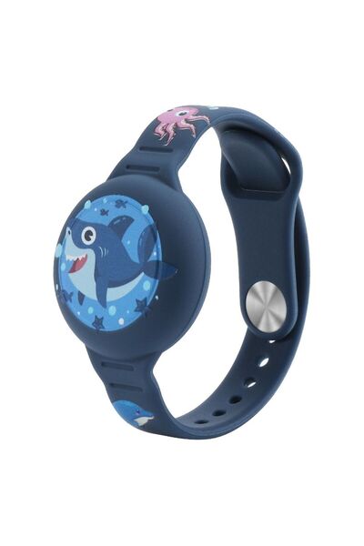 Choice Dark Blue-- New Waterproof For Airtag Holder Wristband Kids Silicone C...