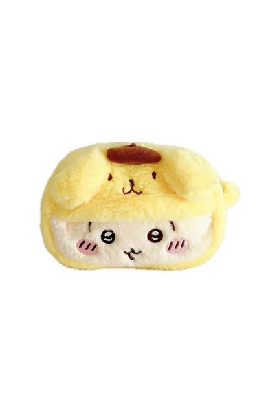 Choice yellow Chiikawa Pencil Case Ins Style Cute Plush Bag for Teenage Students Holding Makeup Bag Zipper