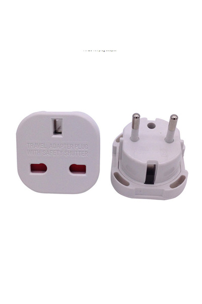 Choice EU Plug White 1pcs EU Eletrical Socket UK To EU Travel Plug Adapter El...