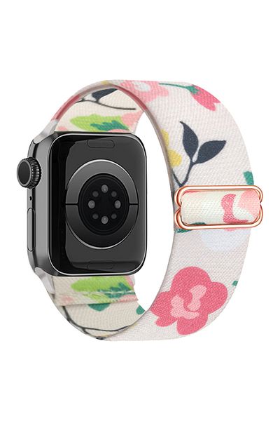 Choice 38 40 41mm AP-XWYH1A Cute Flower Pattern Stretchy Band Compatible with Apple Watch Bands 38mm 40mm 4